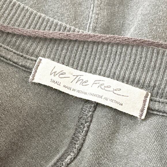 FREE PEOPLE Buffy Slouchy Long Sleeve Charcoal Small S - Picture 7 of 7